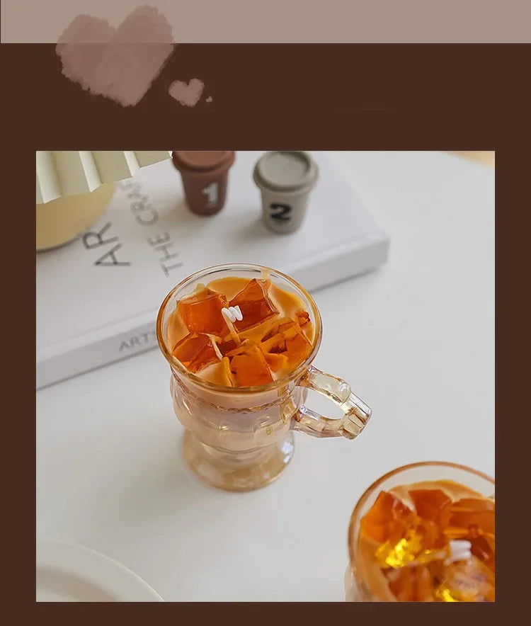 Kaffeformade doftljus i sojavax