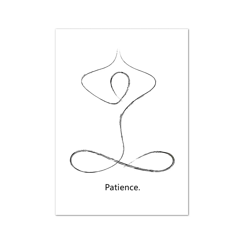 Yoga Wall Art Print Meditation Poster Yoga Symbol Breath Quote - Your Ritual Hub 