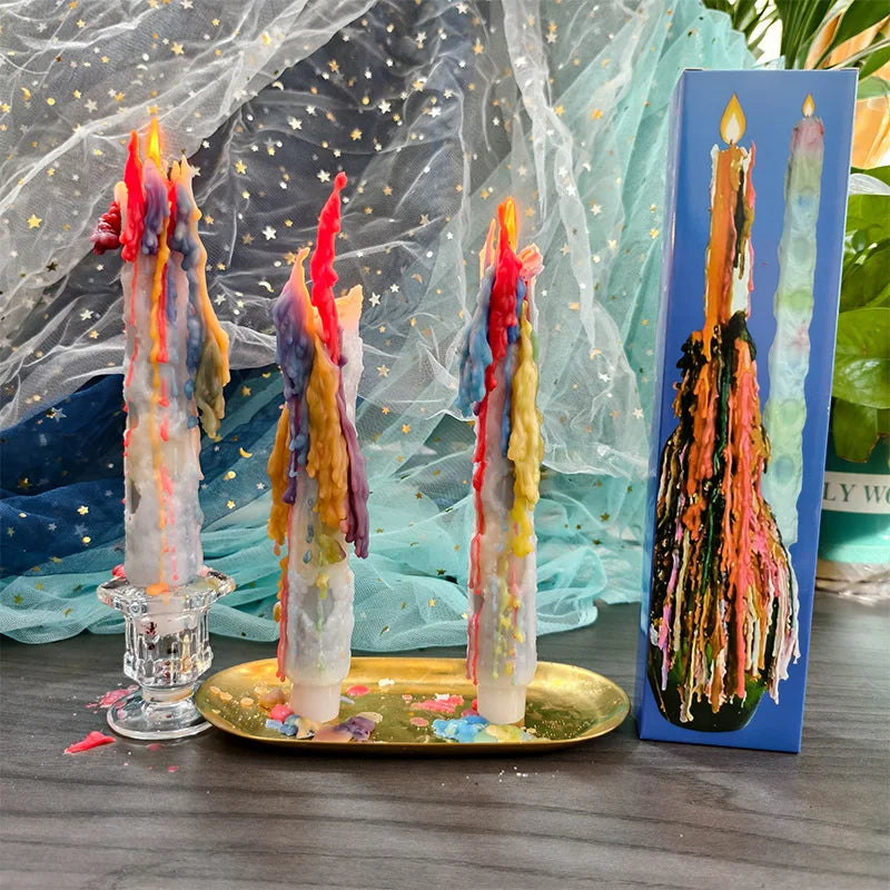 Colorful tear drop candles - Your Ritual Hub 