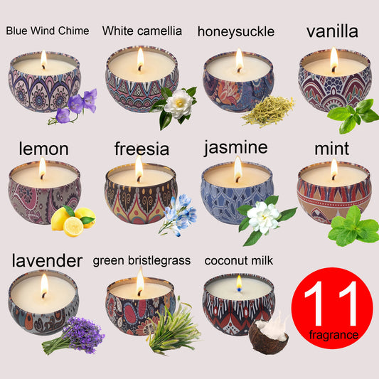 1 Pack Scented Aromatherapy Candles, Small Tin Can Aromatherapy Candles