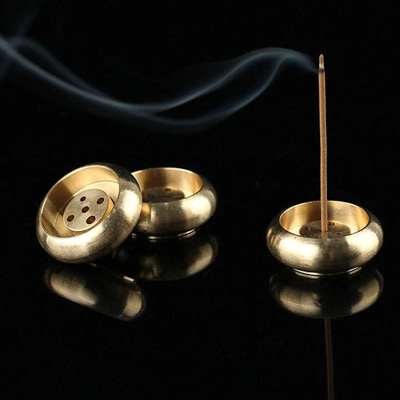 5-Hole Mini Brass Incense Stick Censer Stand