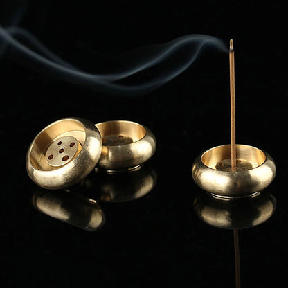 5-Hole Mini Brass Incense Stick Censer Stand