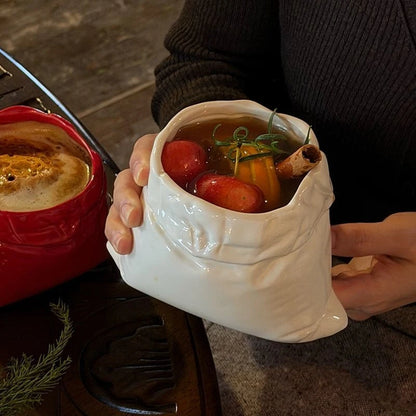 Burlap & Ceramic Coffee Mugs: Eccentric Handmade Cups, Unique Shapes & Niche Aesthetic
