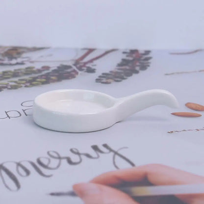 Ceramic Cutout Aroma Burner & Wax Melter with Spoon
