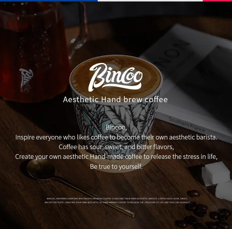 BINCOO Ceramic Coffee Cup Jungle Flower Series - Your Ritual Hub 