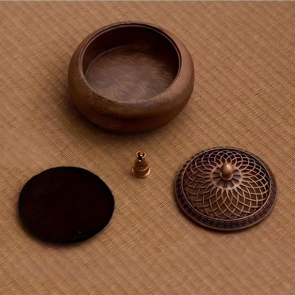 Solid Wood Pan Incense Burner Tray - Your Ritual Hub 