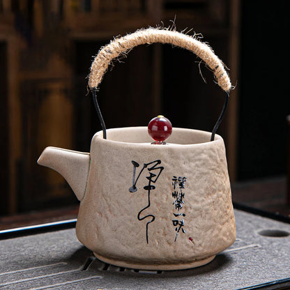Retro Japanese Kungfu teapot ceramic tea set
