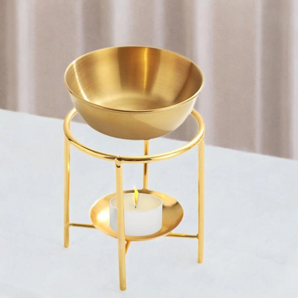 Essential Oil Burner Tealight Candle Holder Stainless Steel - Your Ritual Hub 