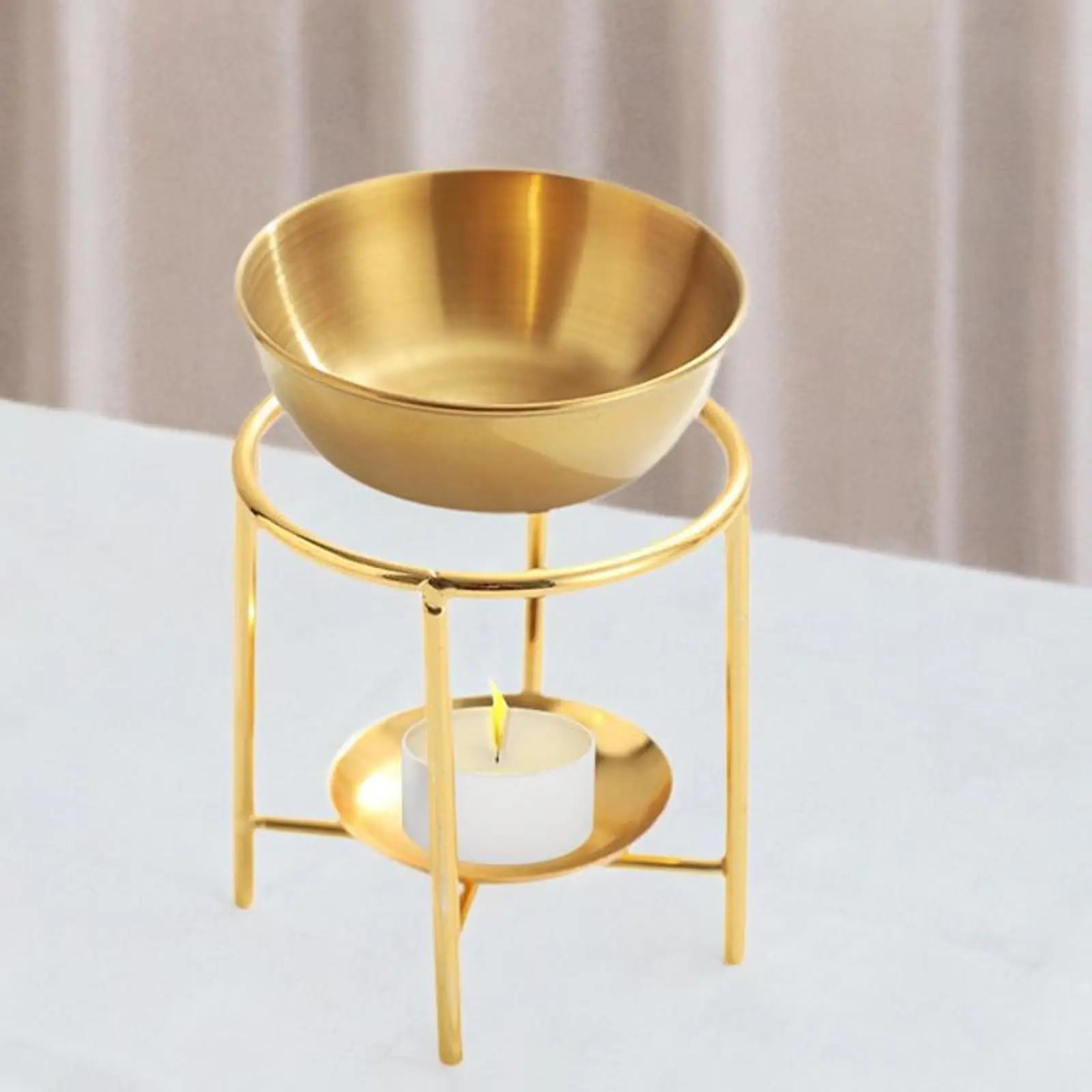 Essential Oil Burner Tealight Candle Holder Stainless Steel - Your Ritual Hub 