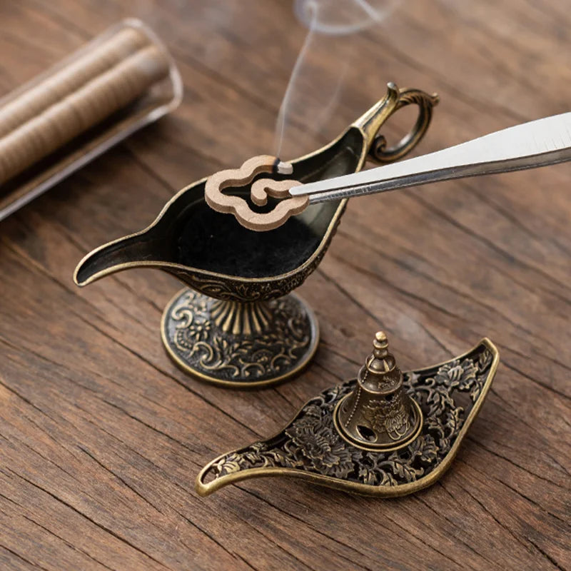 Small Antique Metal Arabic Incense Burner - Your Ritual Hub 