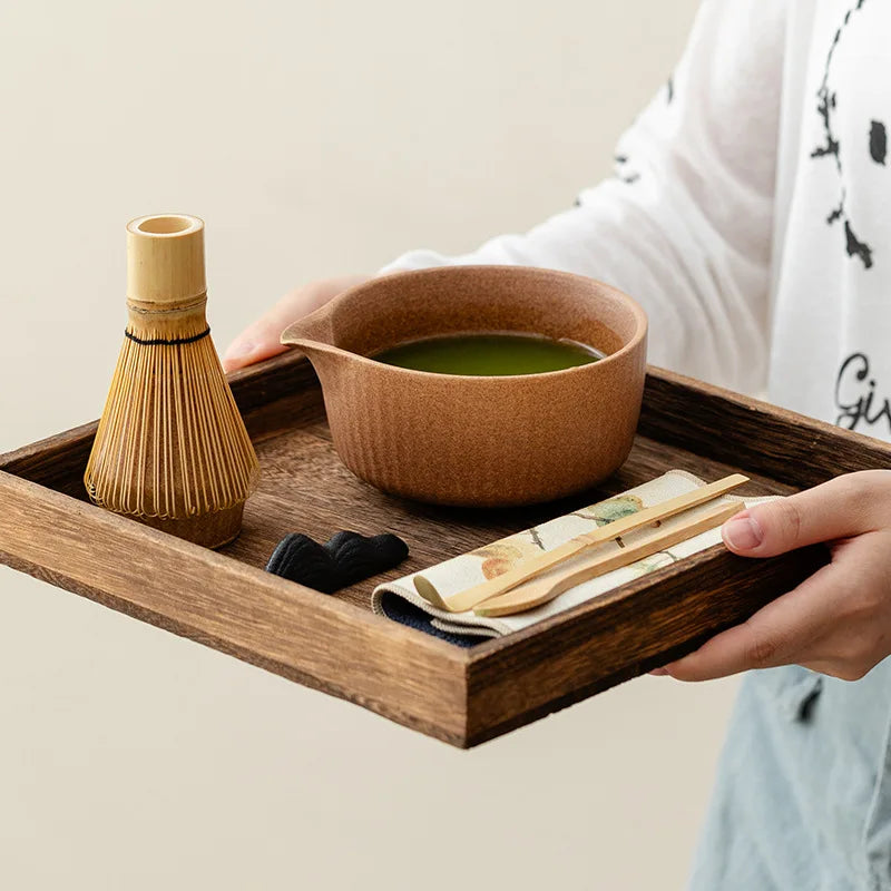 8-Piece Kiln-Fired Japanese Matcha Ceremony Set