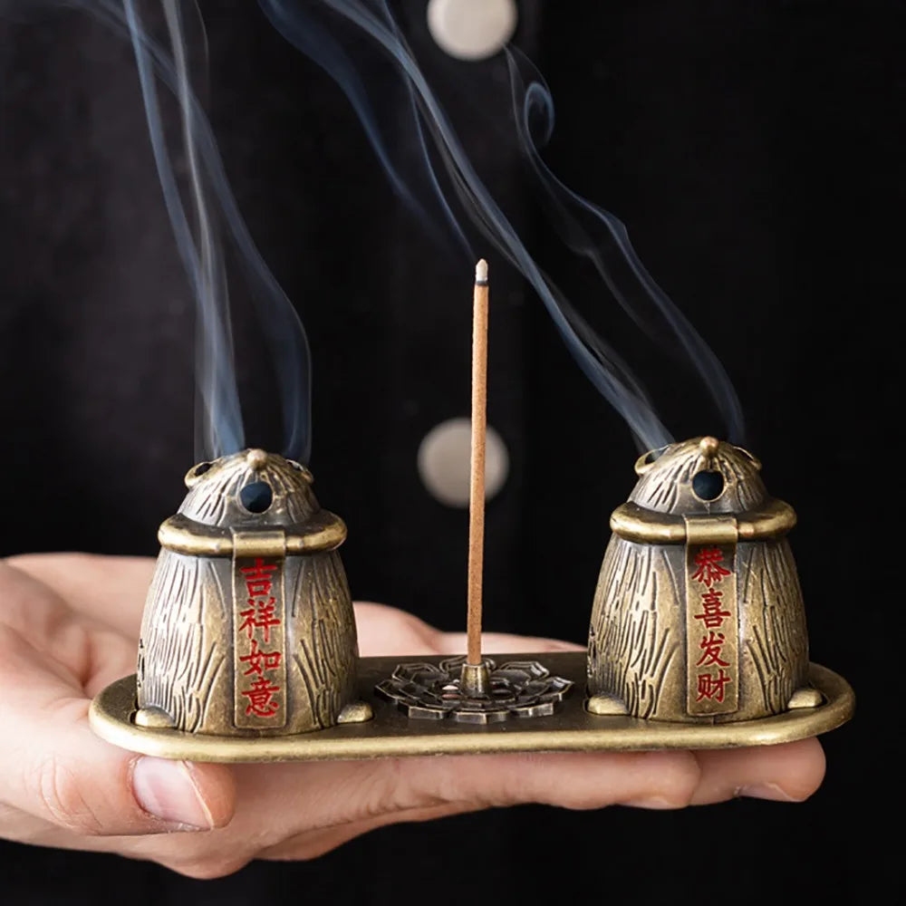 Chinese Style Zinc Alloy Incense Burner