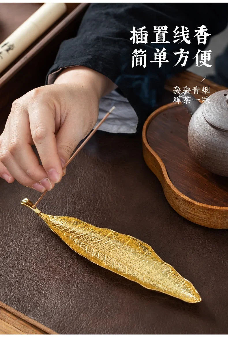 Long Leaf Ash Catcher Incense Holder