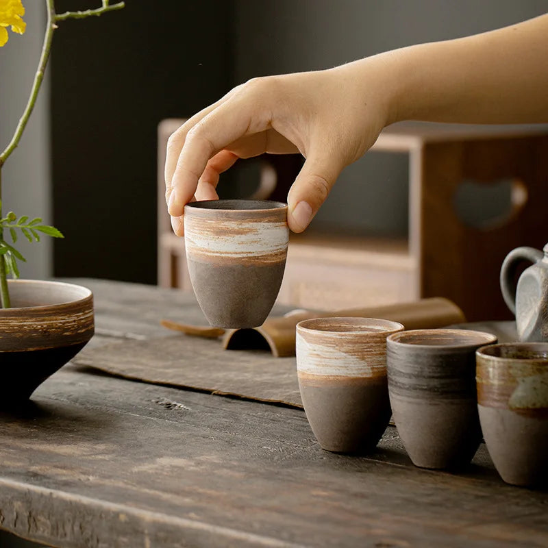 Ceramic Coffee Cups,Japanese Style Ceramic Cup,Latte Mug,Espresso Mugs,Afternoon Teacup,Household Water Mugs - Your Ritual Hub 