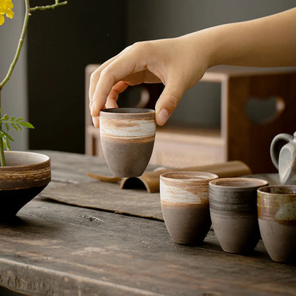 Ceramic Coffee Cups,Japanese Style Ceramic Cup,Latte Mug,Espresso Mugs,Afternoon Teacup,Household Water Mugs