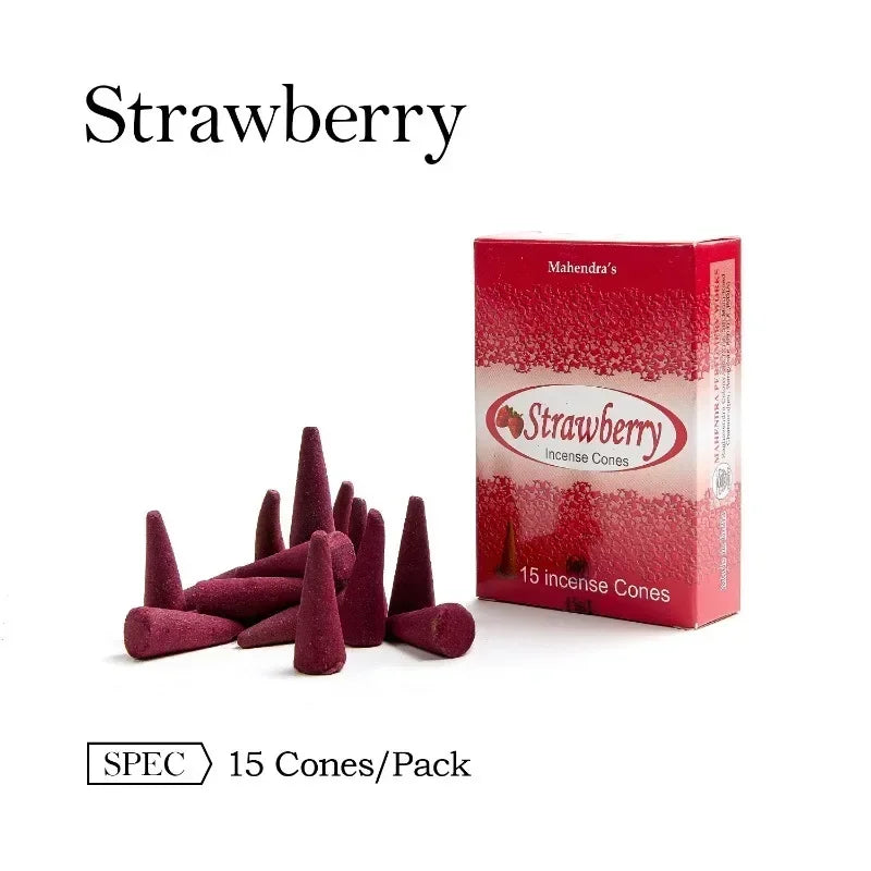 Natural Aromatherapy Incense Cones Variety Pack – Handcrafted Wood Powder Cones for Meditation, Yoga, and Relaxation