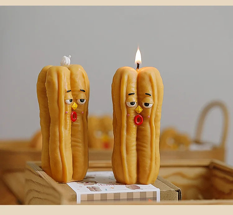 Bread-Shaped Scented Candles — Milk & Coffee Fragrance