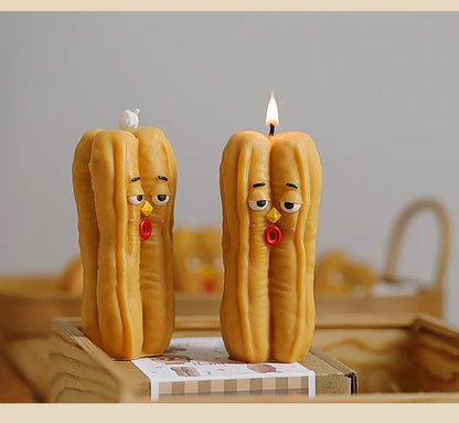 Bread-Shaped Scented Candles — Milk & Coffee Fragrance