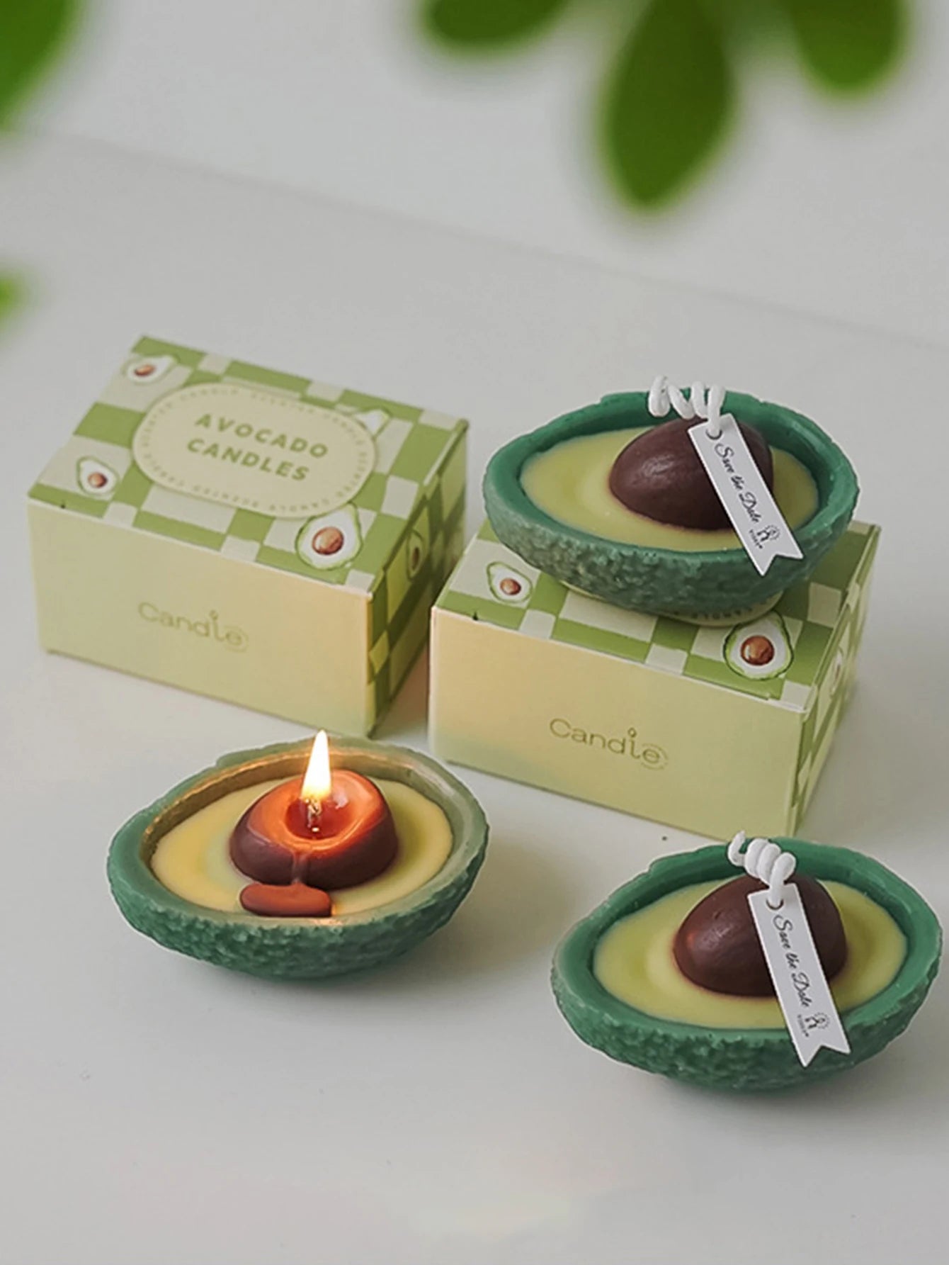 Avocado Scented Candle Sage And Sea Salt Handcrafted With Stone Wax Celebrations Anniversaries Birthday Special Occasion