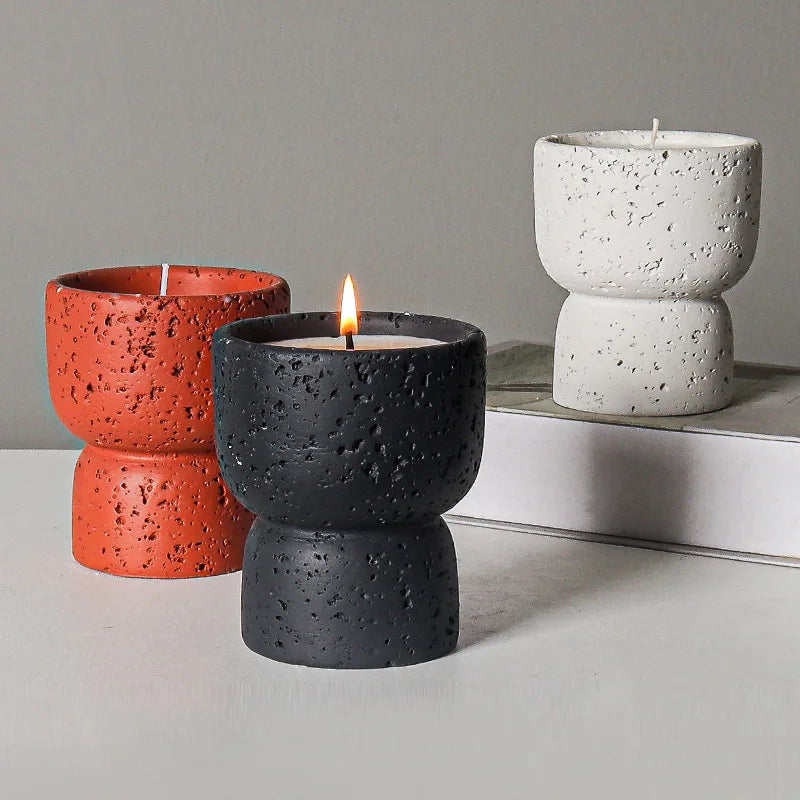 European style simple cement household scented candle empty cup - Your Ritual Hub 