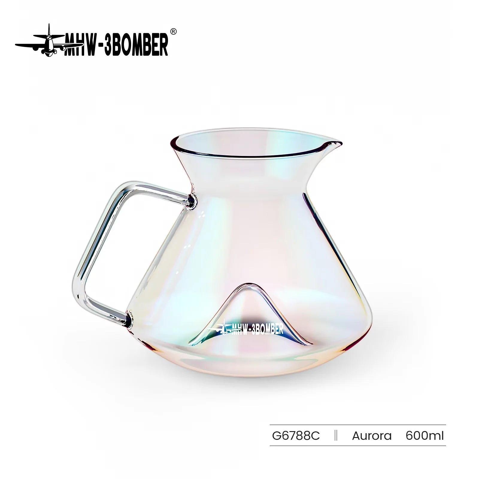 Hill Coffee Server | Pour-Over Glass Coffee Carafe | 360ml & 600ml