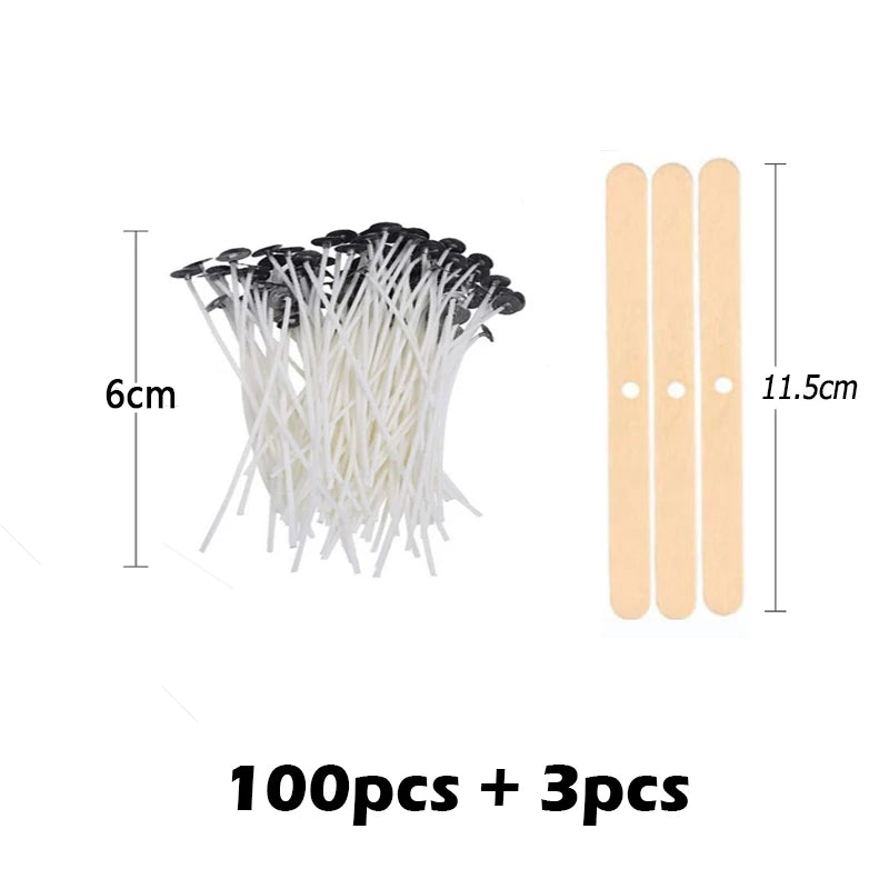 103-Pack Smokeless Cotton Candle Wicks Set