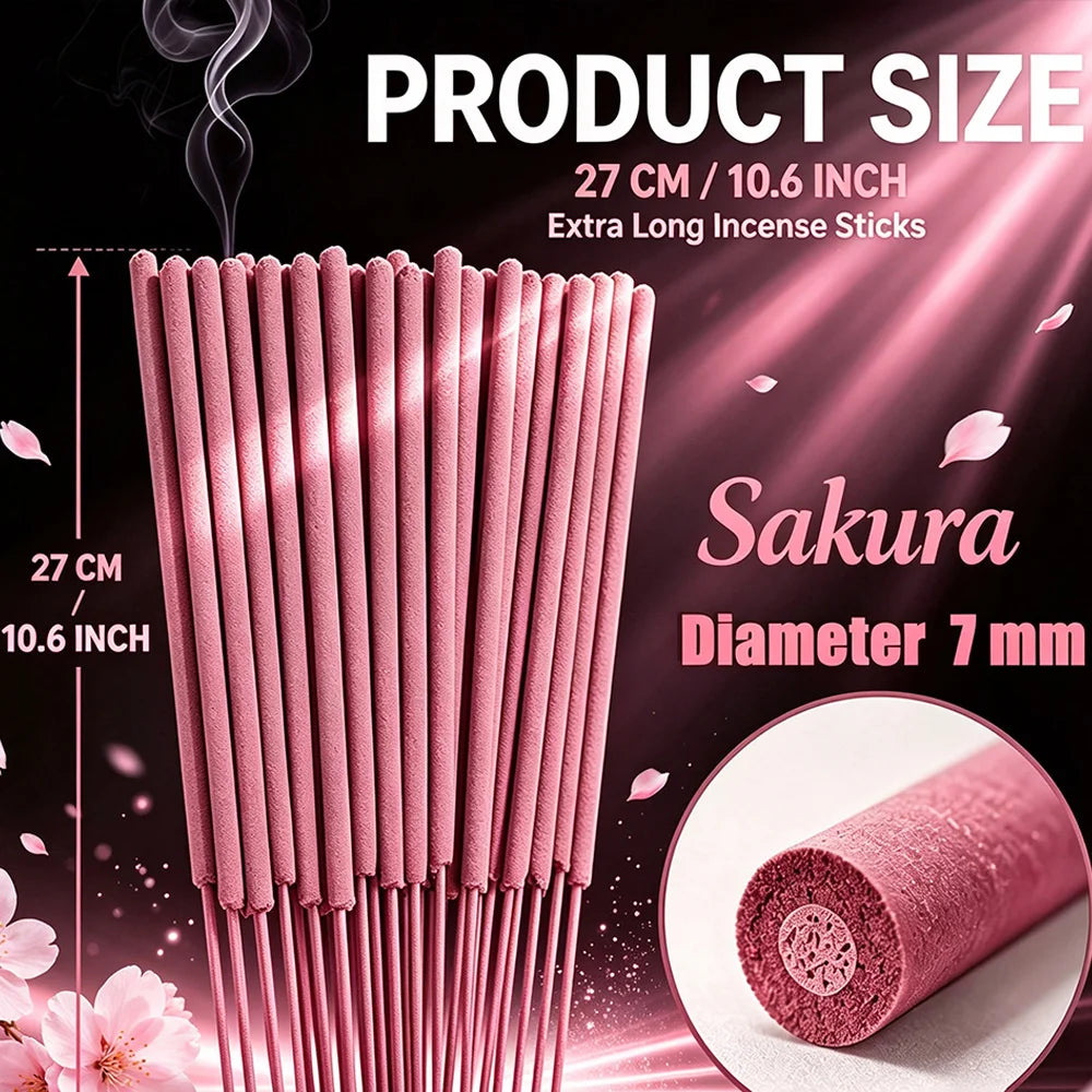 Extra-Large Sakura Incense Sticks – 5 Pack Sizes