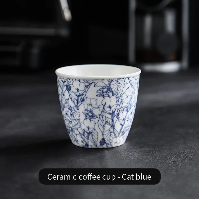 BINCOO Ceramic Coffee Cup Jungle Flower Series - Your Ritual Hub 