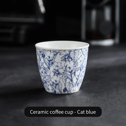 BINCOO Ceramic Coffee Cup Jungle Flower Series