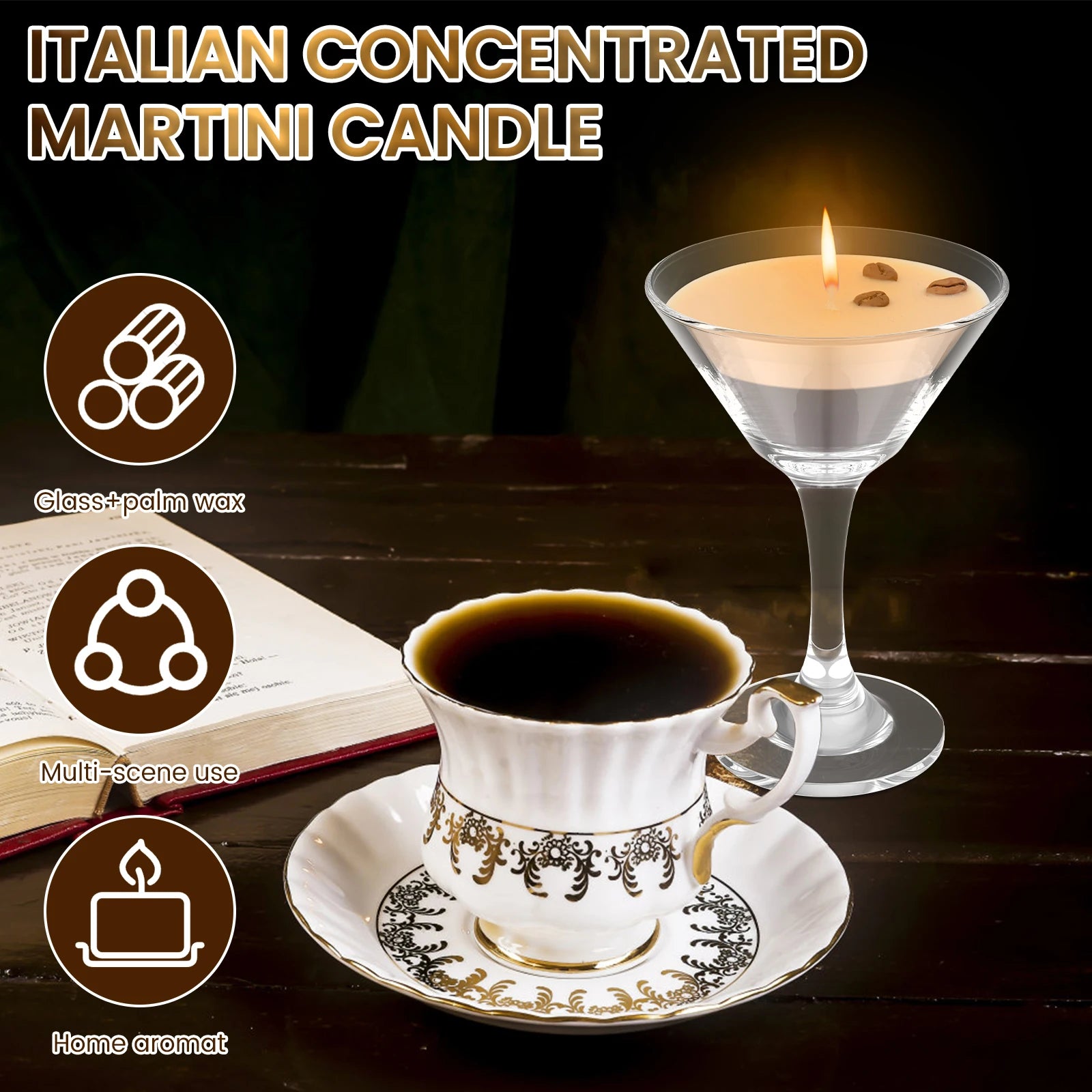 1Pc Scented Candles Espresso Martini Candle - Your Ritual Hub 