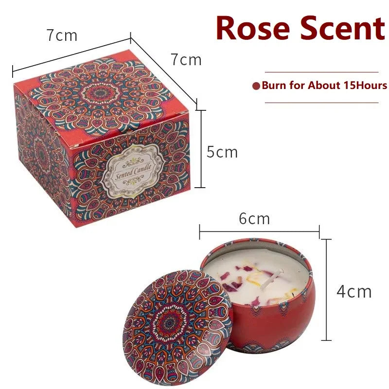 Vintage Floral Scented Soy Wax Candles - Your Ritual Hub 