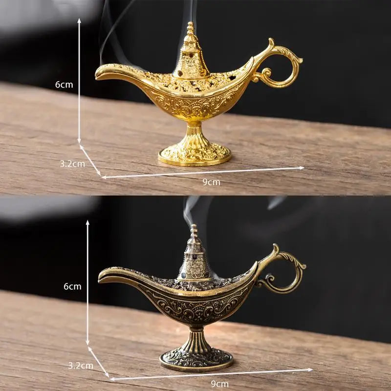 Small Antique Metal Arabic Incense Burner - Your Ritual Hub 