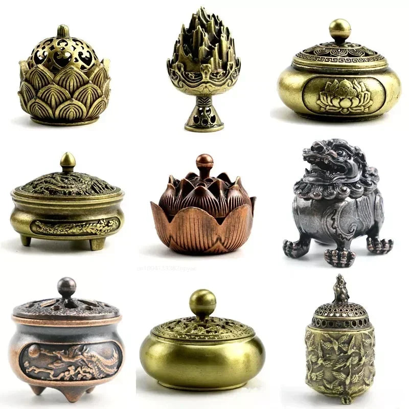 Lotus Buddhist Incense Burner Censer - Your Ritual Hub 