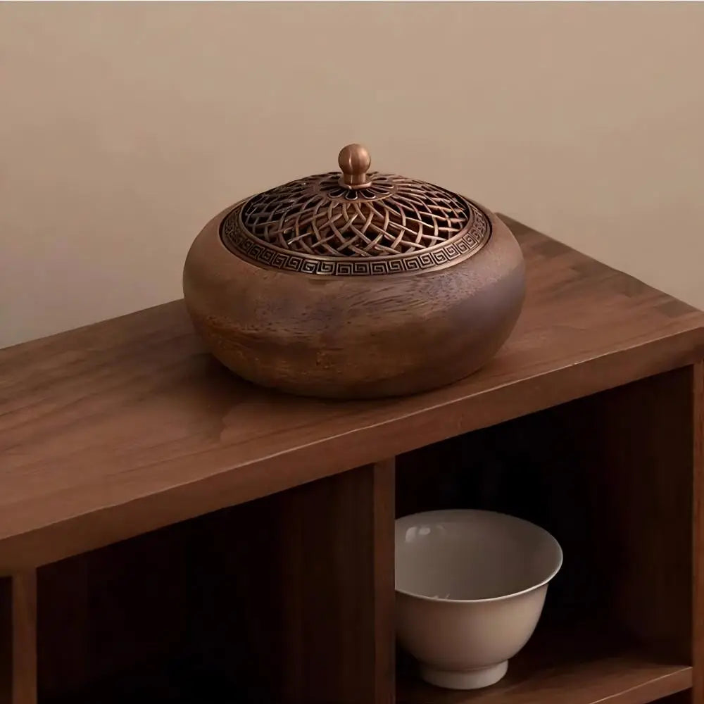 Solid Wood Pan Incense Burner Tray - Your Ritual Hub 