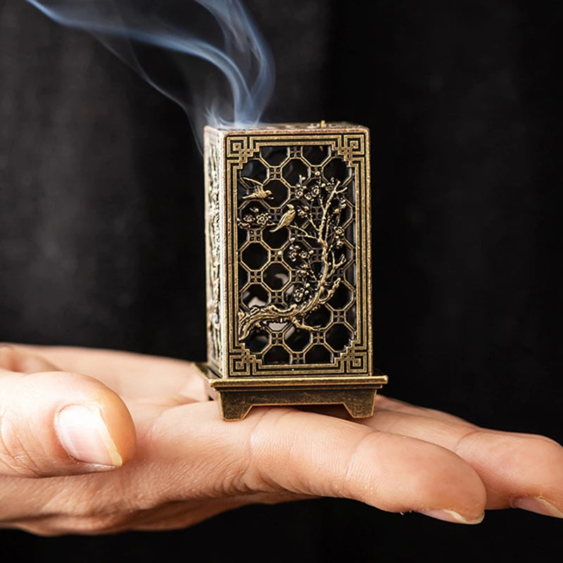 Metal Incense Holder Square Vertical - Your Ritual Hub 