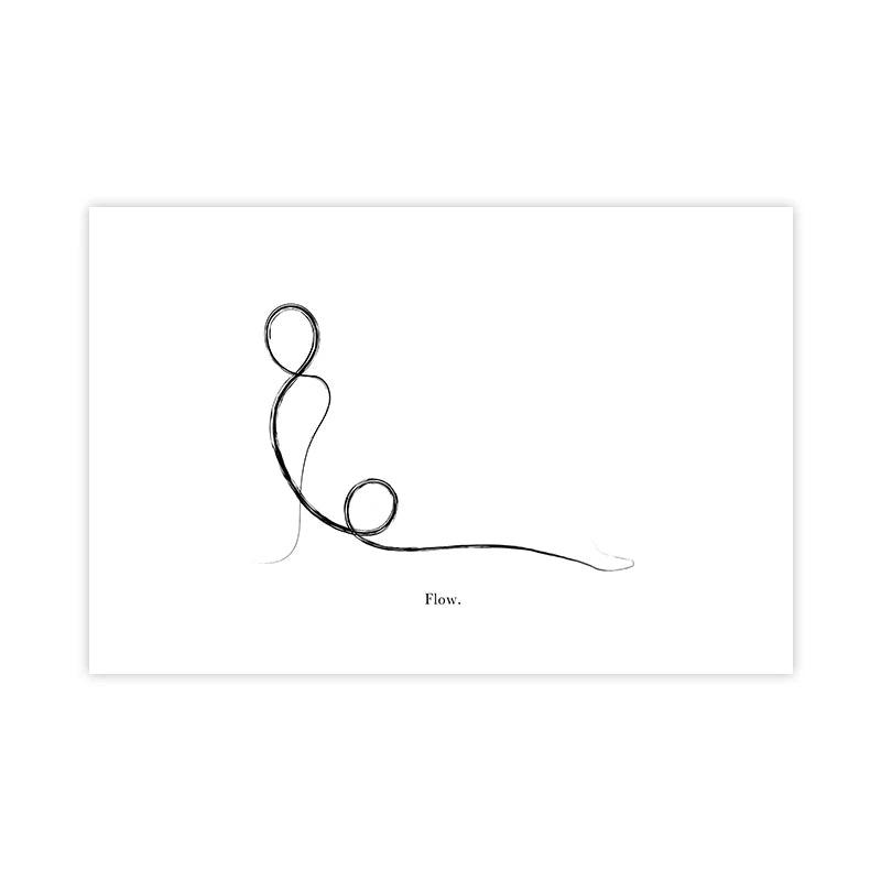Yoga Wall Art Print Meditation Poster Yoga Symbol Breath Quote - Your Ritual Hub 