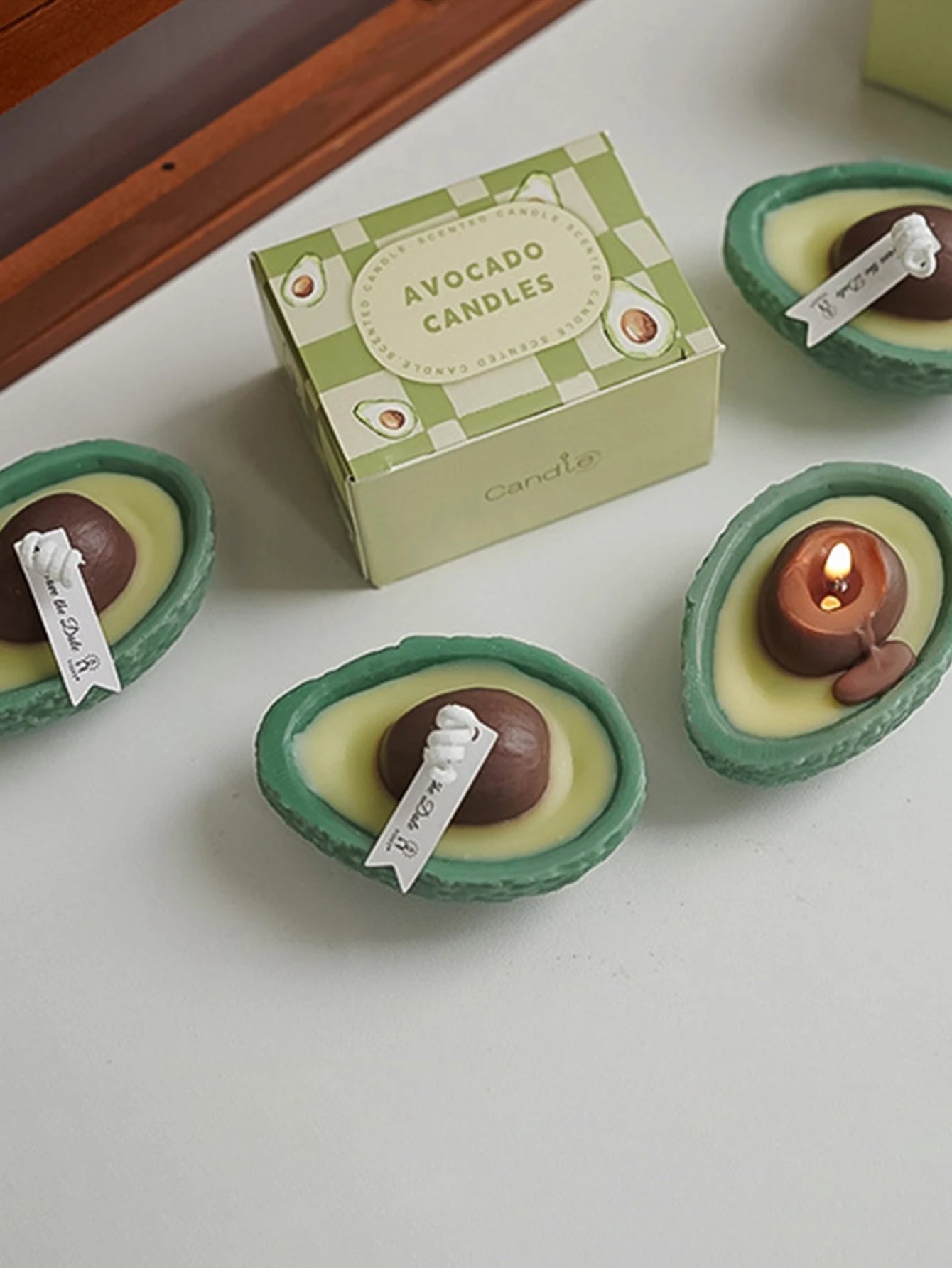 Avocado Scented Candle Sage And Sea Salt Handcrafted With Stone Wax Celebrations Anniversaries Birthday Special Occasion
