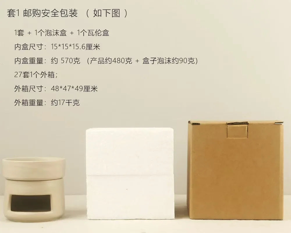 Exquisite ceramic craftsmanship candle holder wax oil burner - Your Ritual Hub 