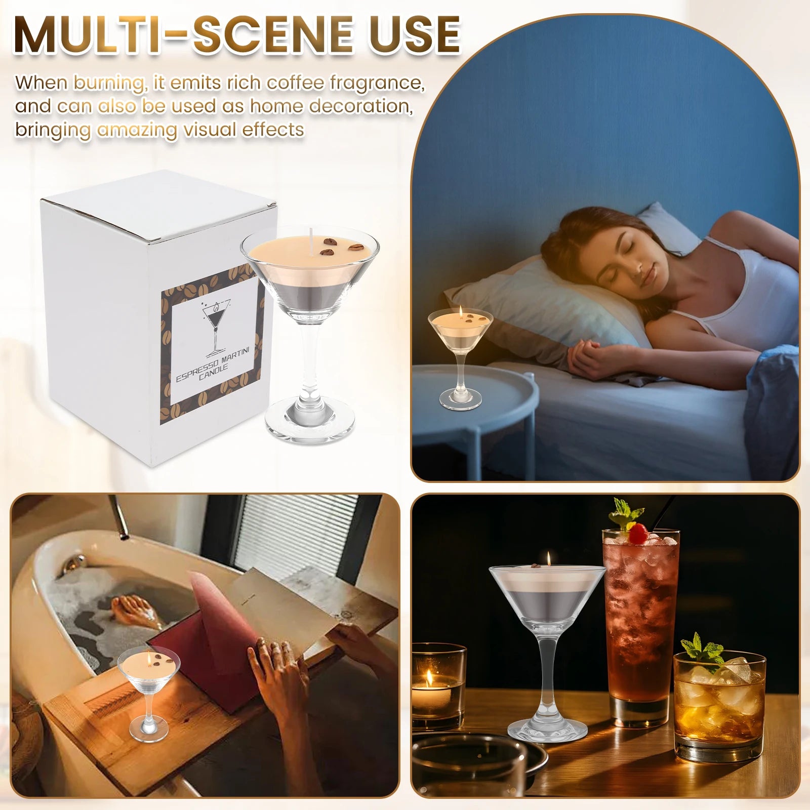 1Pc Scented Candles Espresso Martini Candle - Your Ritual Hub 