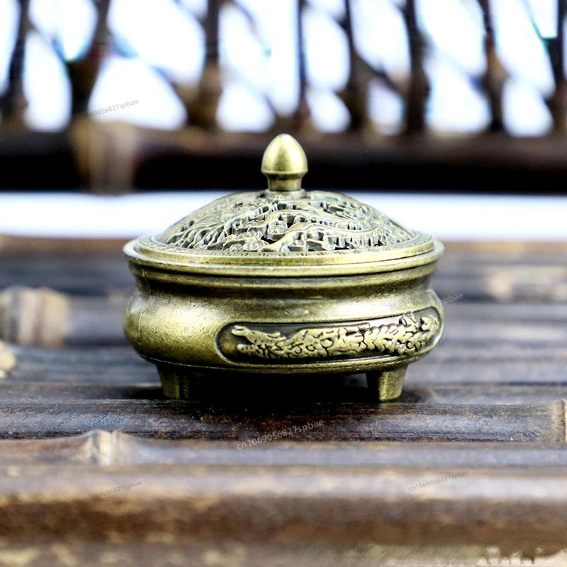 Lotus-Räuchergefäß – Archaische Kupferlegierung, 6 Varianten