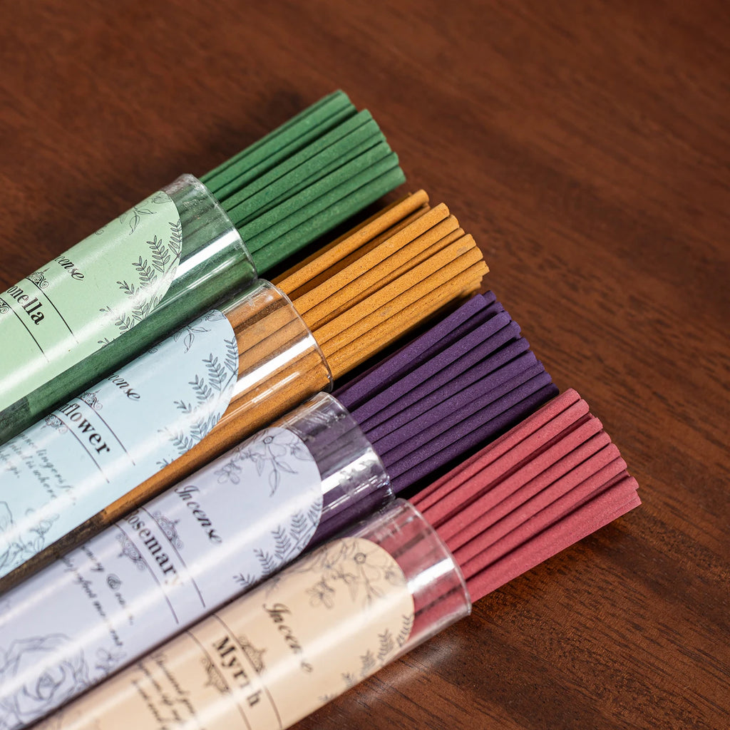 Natural Scent Incense Sticks – 40 pcs | 9 cm Wooden Sticks