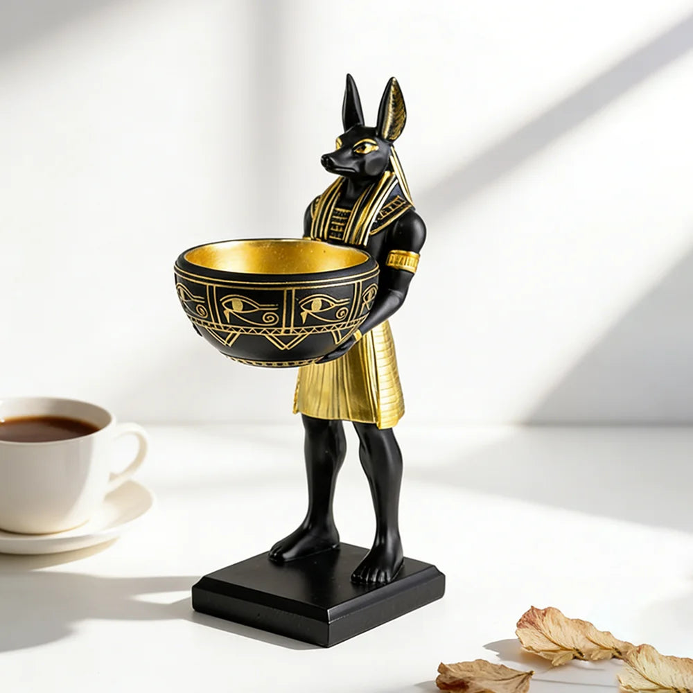 Ancient Egyptian-Inspired Anubis Storage Tray