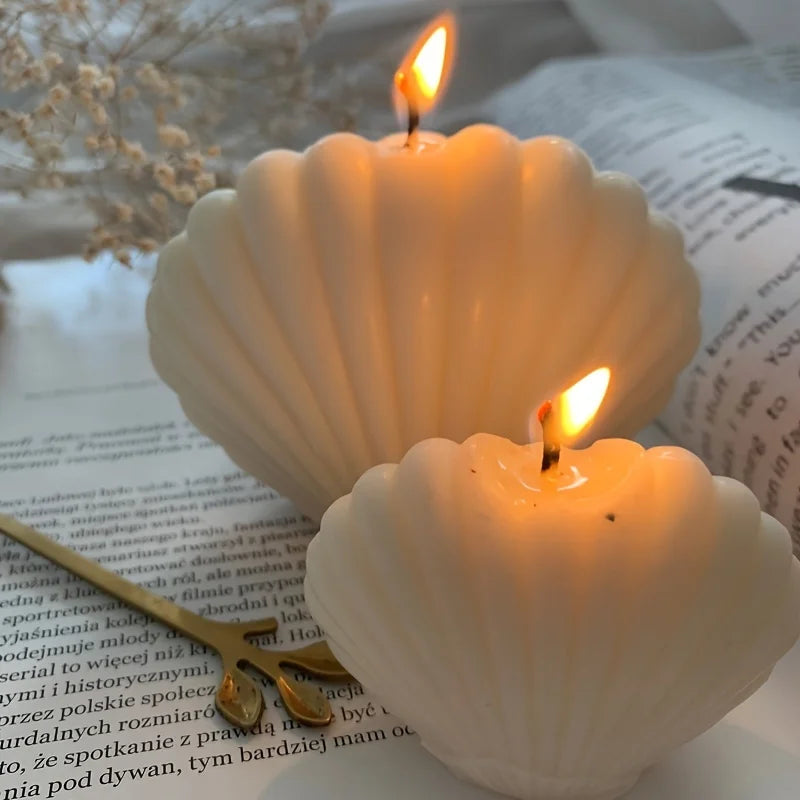 1pc 3D Shell Silicone Scented Candle Mold for DIY Aromatherapy Wax and Clay Crafts - Your Ritual Hub 