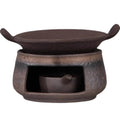 Coarse Pottery Herb Burner, Multi-Functional Ceramic Aromatherapy - Your Ritual Hub 