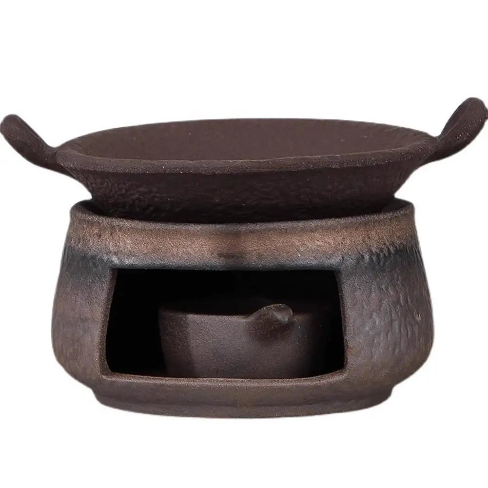 Coarse Pottery Herb Burner, Multi-Functional Ceramic Aromatherapy - Your Ritual Hub 