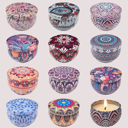1 Pack Scented Aromatherapy Candles, Small Tin Can Aromatherapy Candles