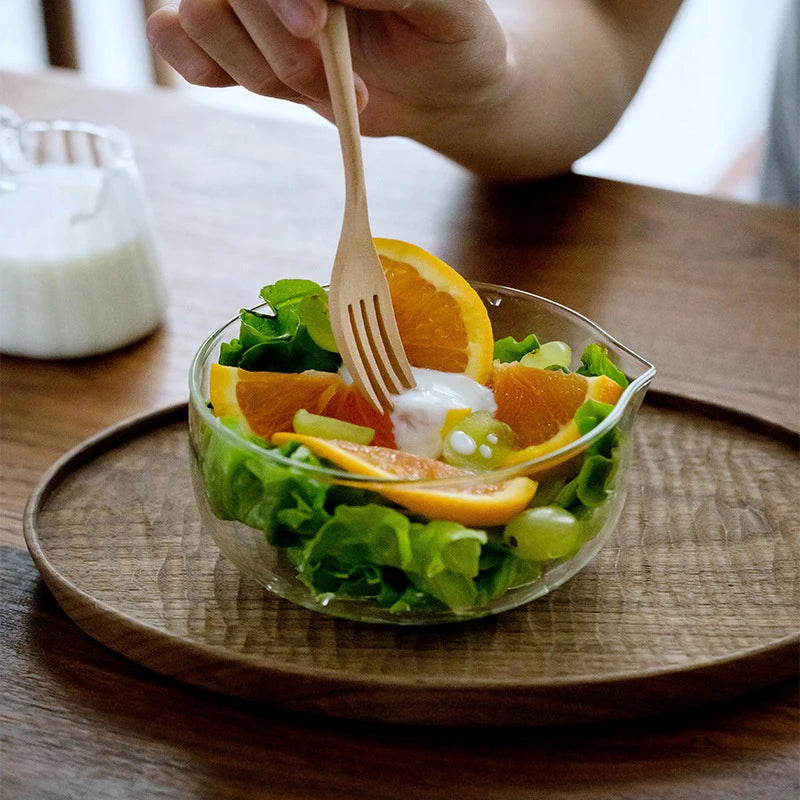Double-Layer Glass Matcha Bowl with Spout — 350/600ml