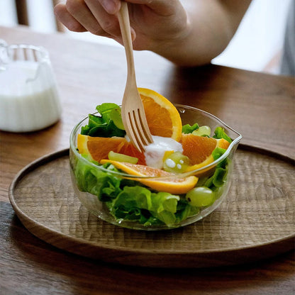 Double-Layer Glass Matcha Bowl with Spout — 350/600ml