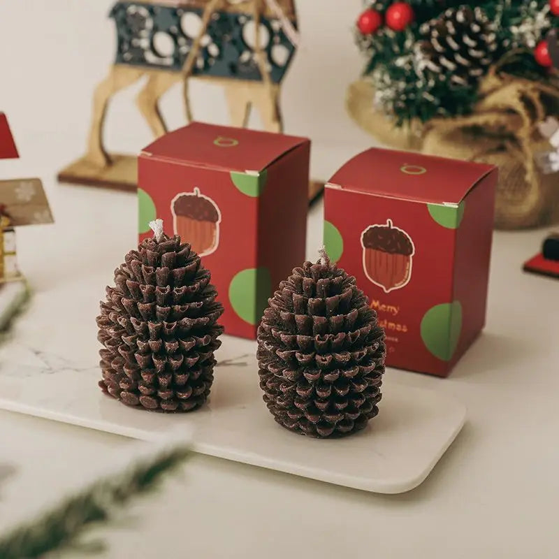Christmas Pinecone Scented Candles Atmosphere Gifts - Your Ritual Hub 