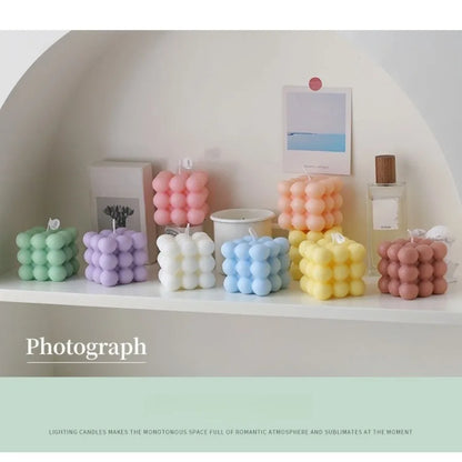 Bubble Cube Scented Soy Wax Candle